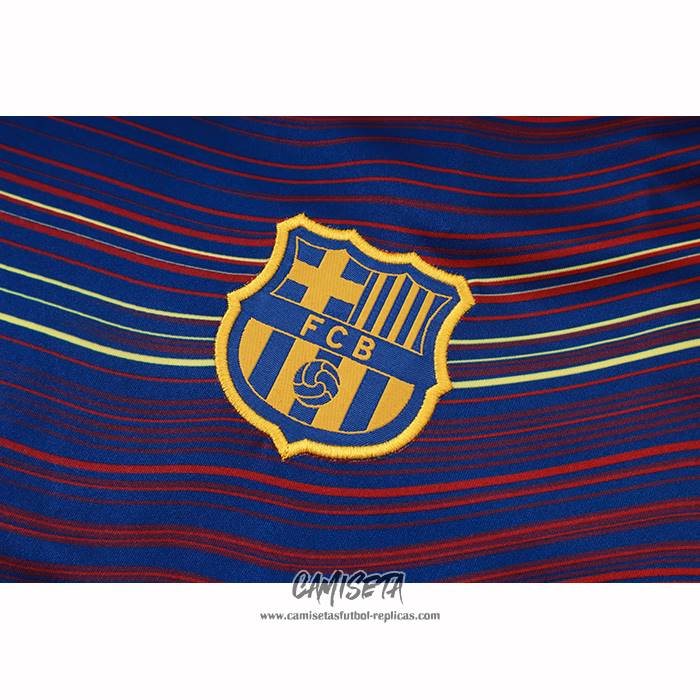 Chandal del Barcelona 2025-2026 Manga Corta Amarillo - Pantalon Corto Azul